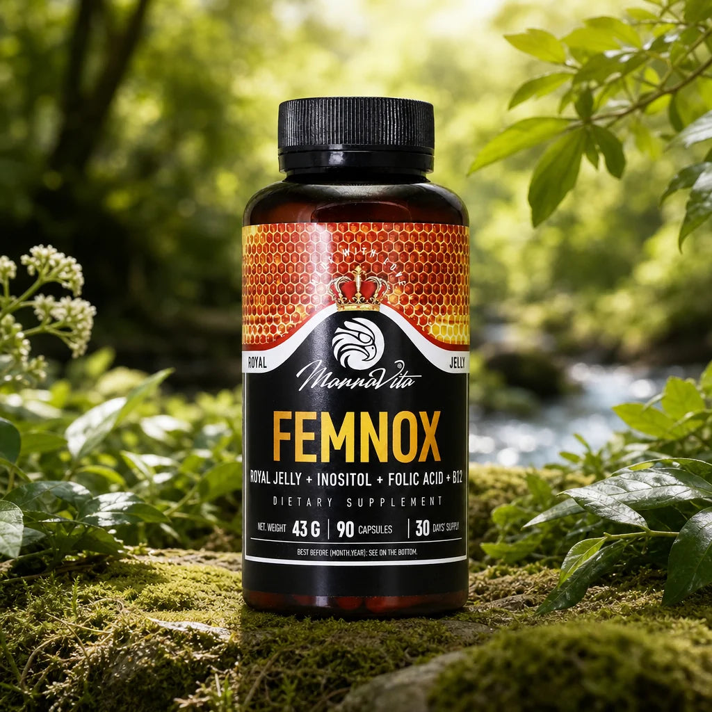 FEMNOX Pappa Reale + Inositolo + Acido Folico + Complesso di Vitamina B12 • 90 capsule