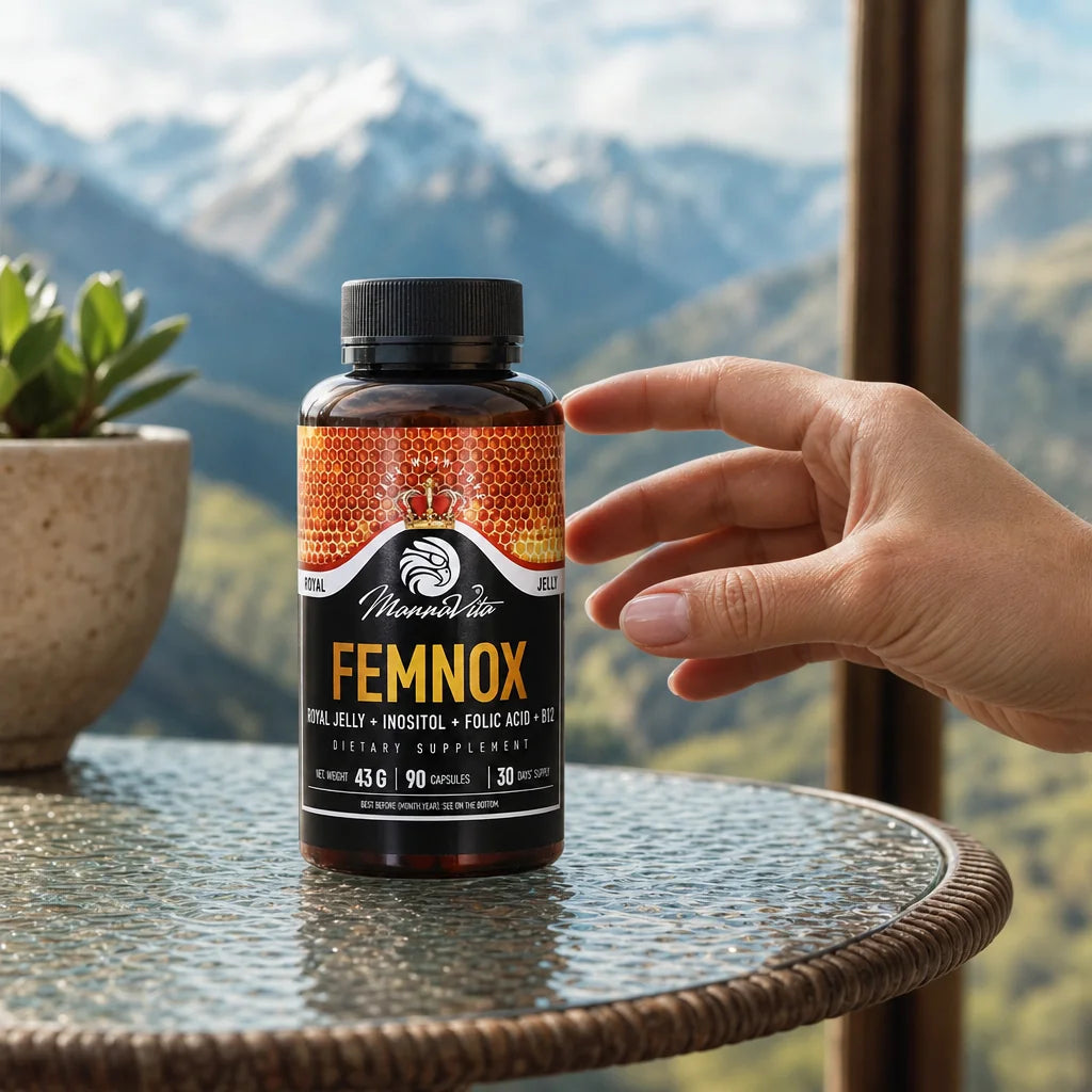 FEMNOX Pappa Reale + Inositolo + Acido Folico + Complesso di Vitamina B12 • 90 capsule