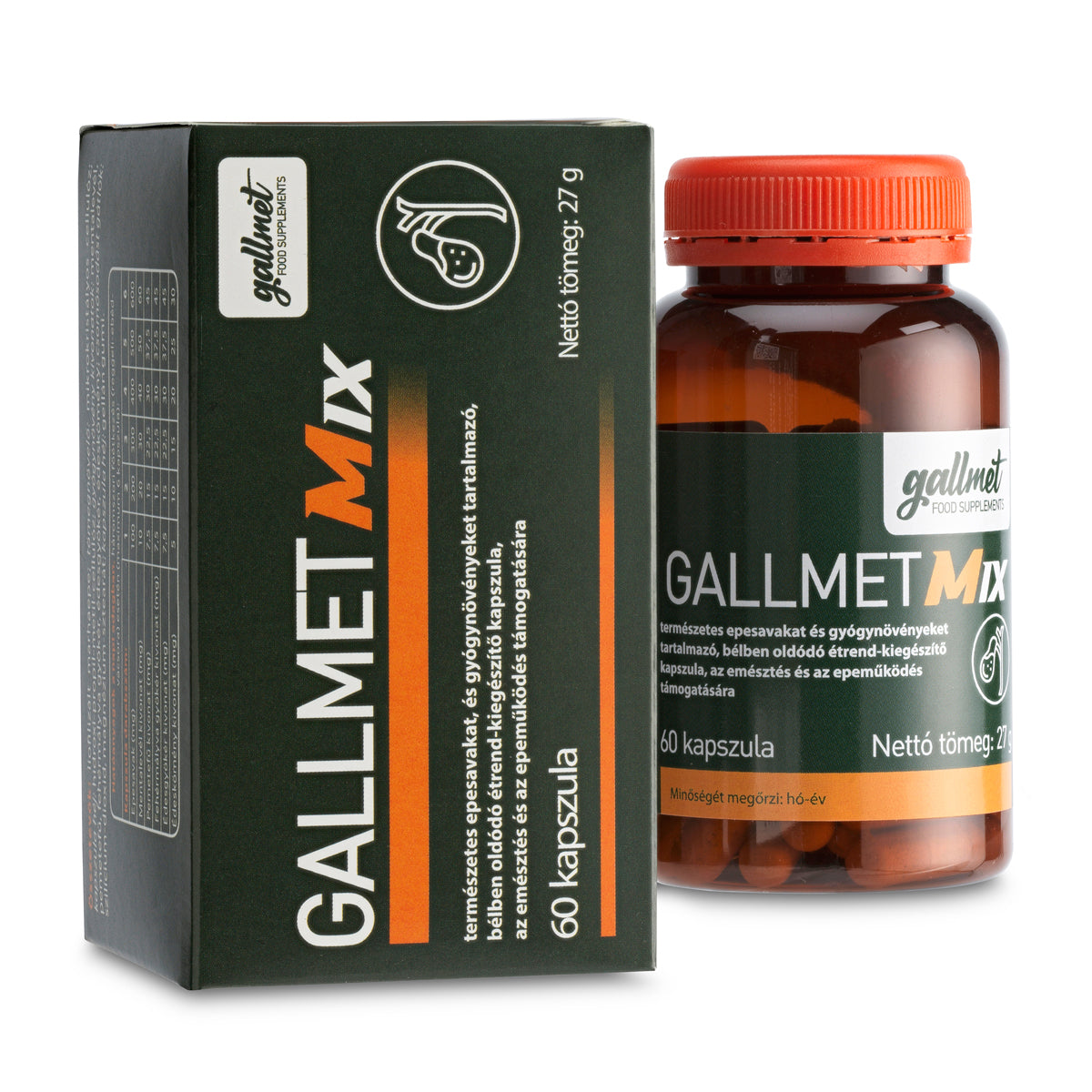 Gallmet Mix capsule a base di acidi biliari ed erbe • 60 pz.