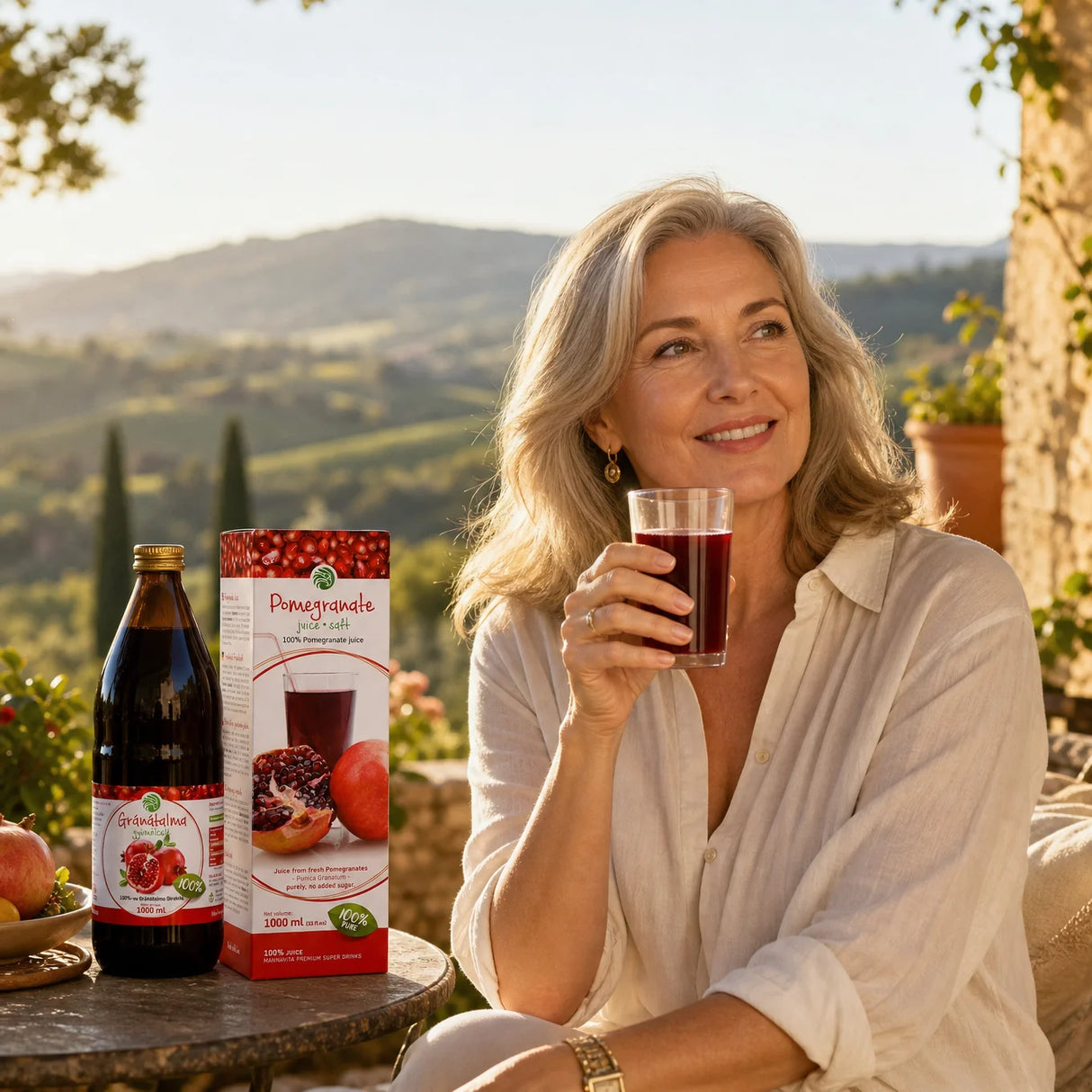 Mannavita succo di Melograno, puro spremuto al 100% • 1000 ml