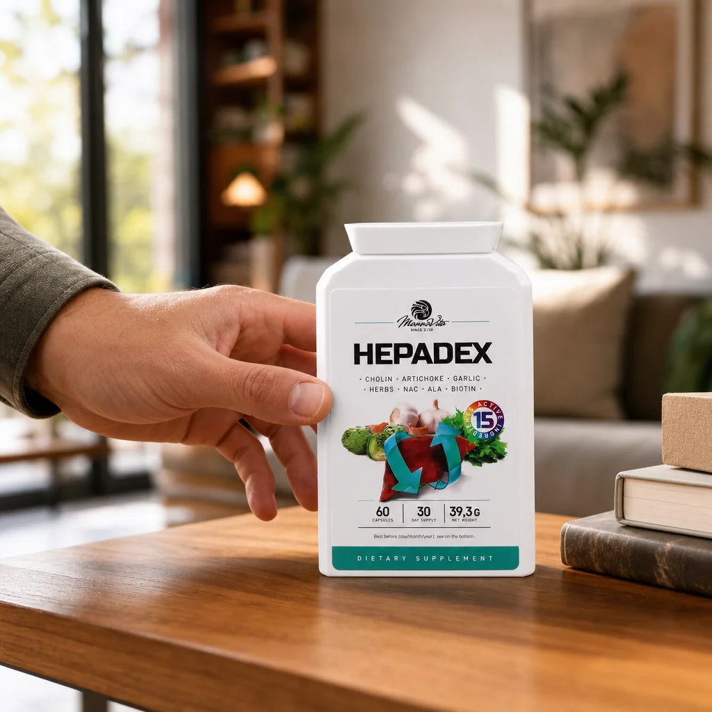 HEPADEX • Complesso Rigenerante per il Fegato e Migliorativo, della Salute del Fegato • 60 capsule