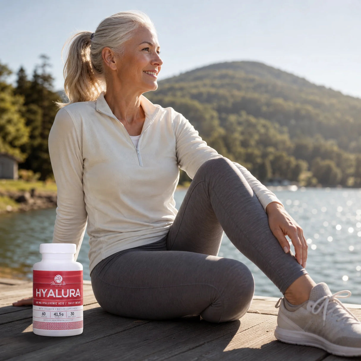 Hyalura 600 mg acido ialuronico + capsule di collagene • 60 pz.