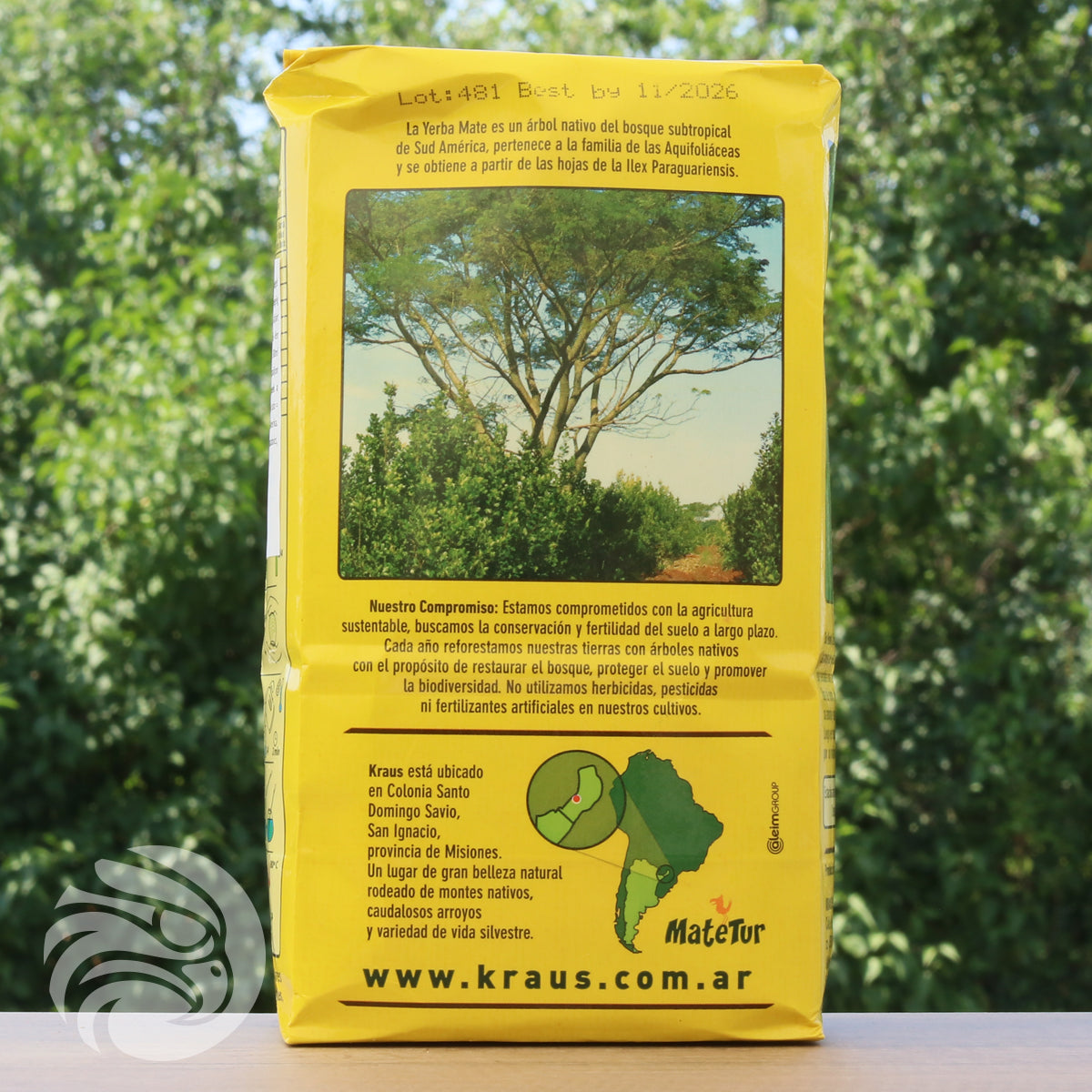 Tè di yerba mate Kraus • Silvestre, menta • 500 g