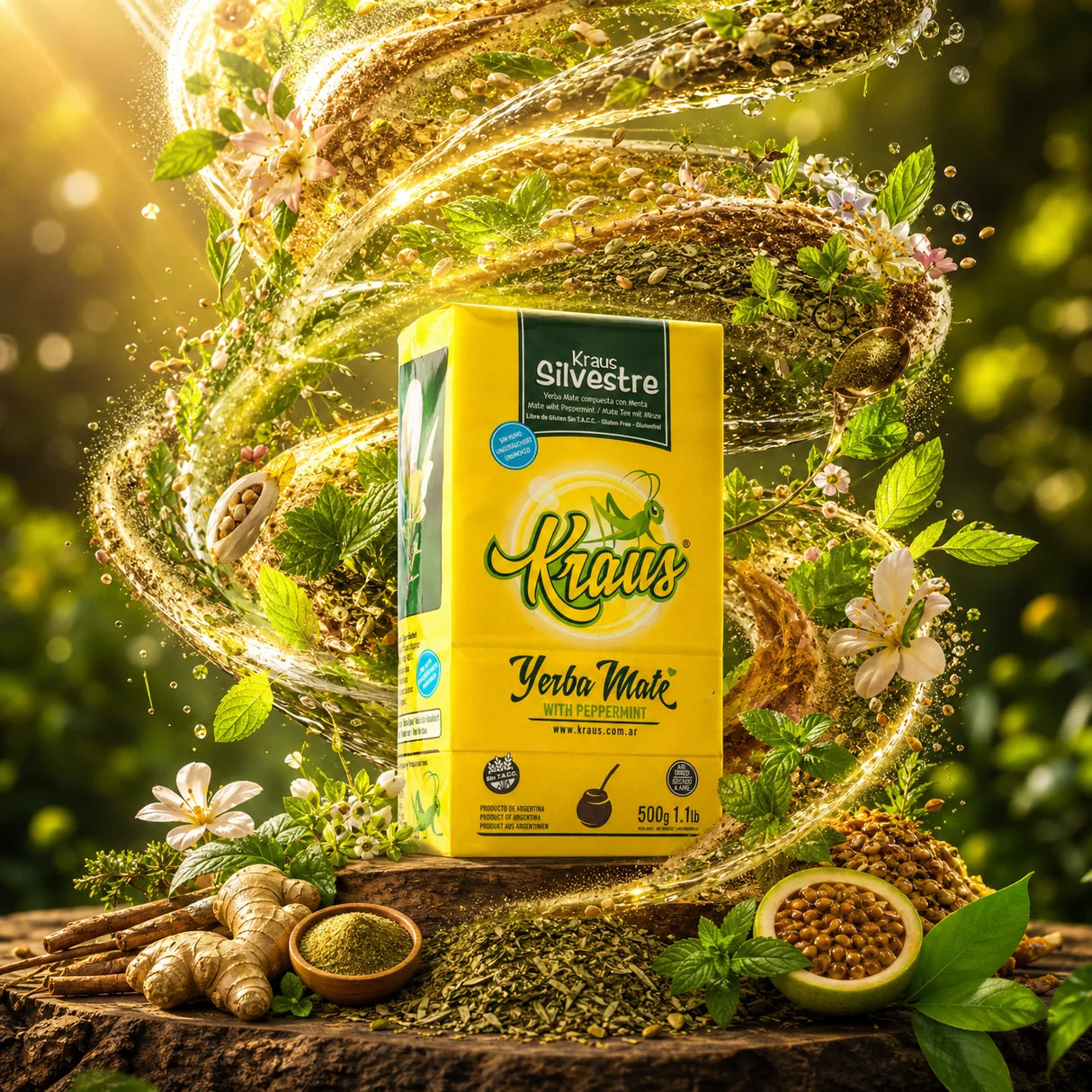 Kraus yerba mate • Gaucho, Sin palo - Senza gambi • 500 g