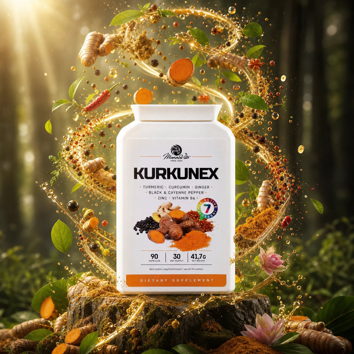 KURKUNEX complesso di estratto di curcuma • 90 capsule