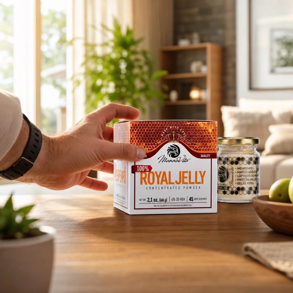 Polvere concentrata di pappa reale con contenuto di 10-HDA al 6% • 60g