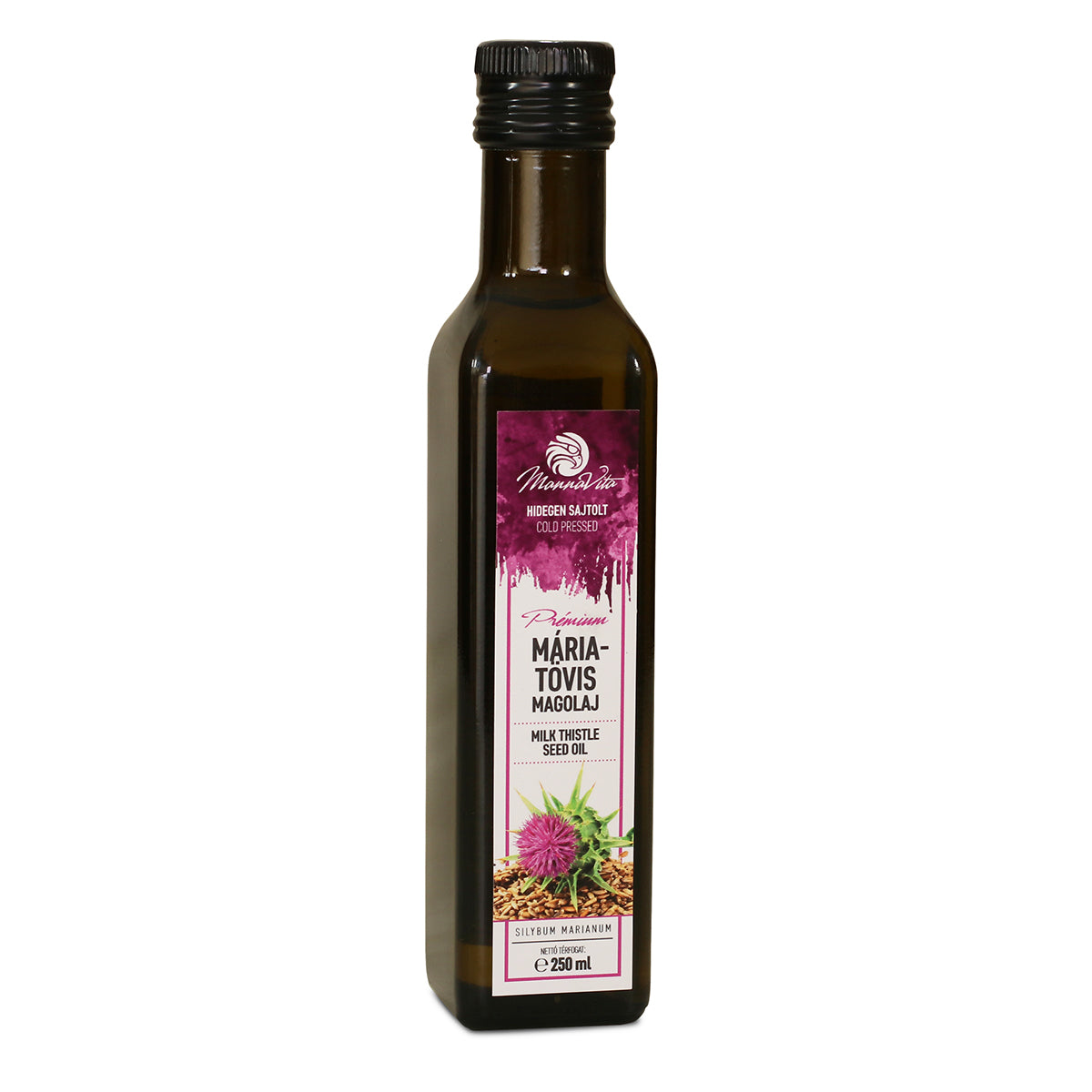 Olio di semi di cardo mariano ungherese spremuto a freddo Mannavita • 250 ml