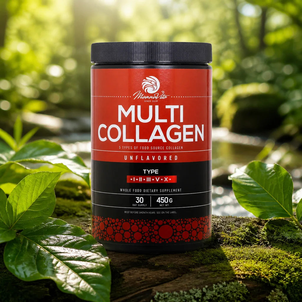Mannavita • polvere di Collagene Multiplo • Senza sapore • 450g