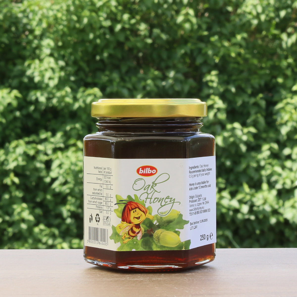 Miele grezzo di quercia Bilbo • 250 g