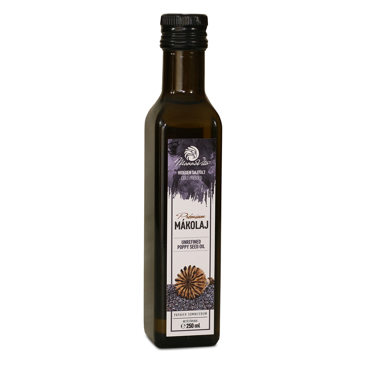 Olio di semi di papavero ungherese spremuto a freddo Mannavita • 250 ml