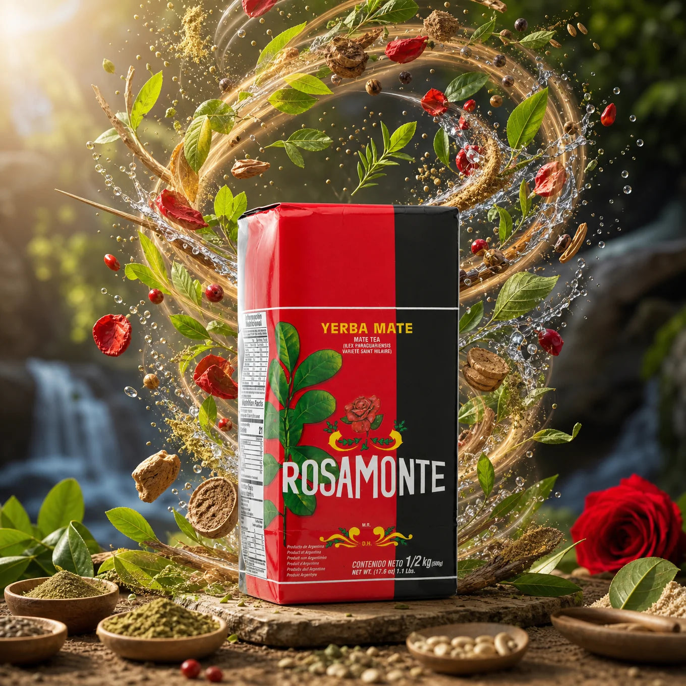 Tè di yerba mate Rosamonte • Elaborata con palo • 500 g