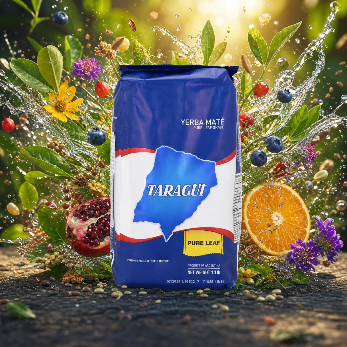 Tè di yerba mate Taragüi • Foglie pure - Sin palo • 500 g